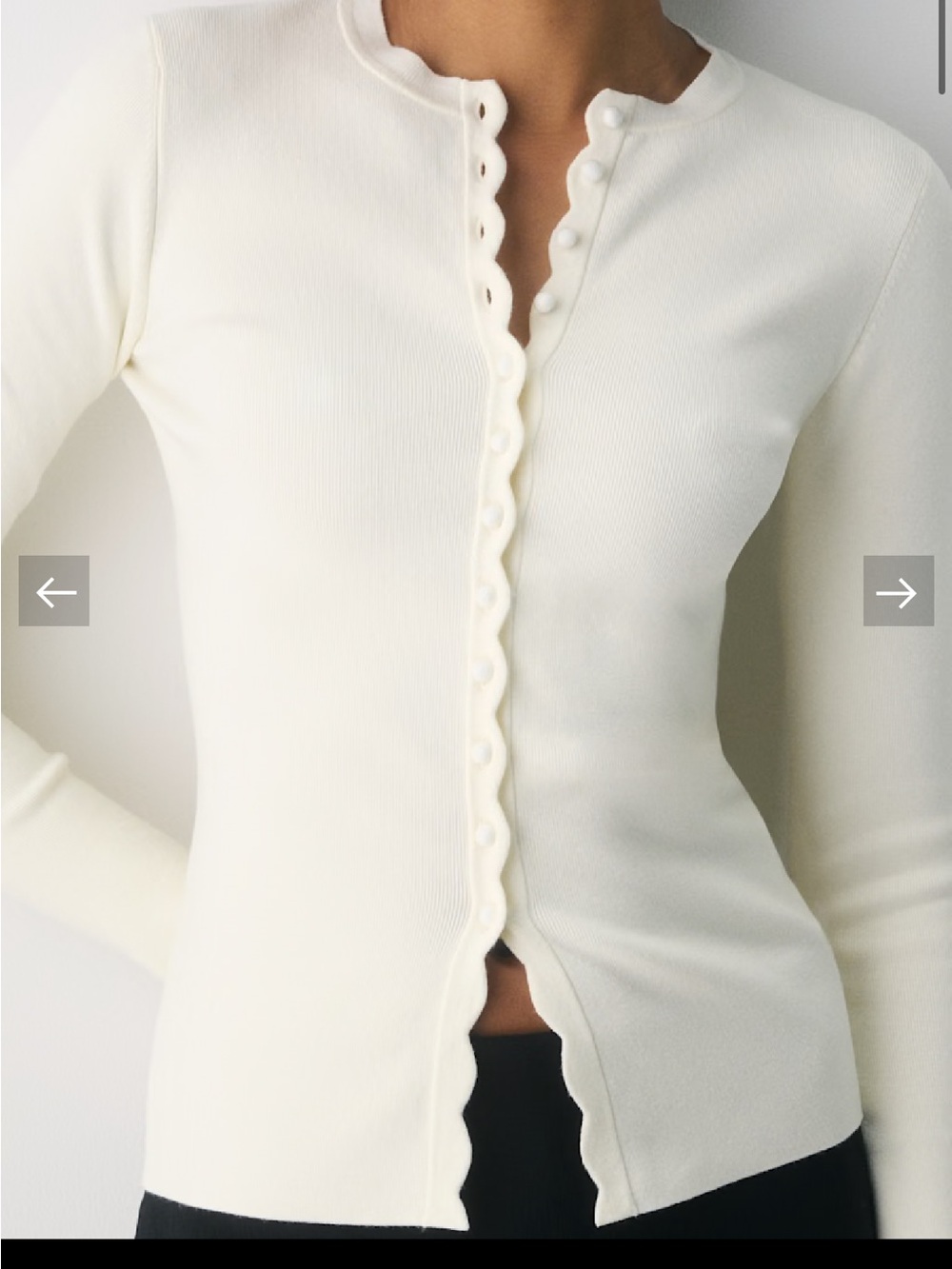 Aritzia Shelly Cardigan Wilfred Wonder Yarn Ivory